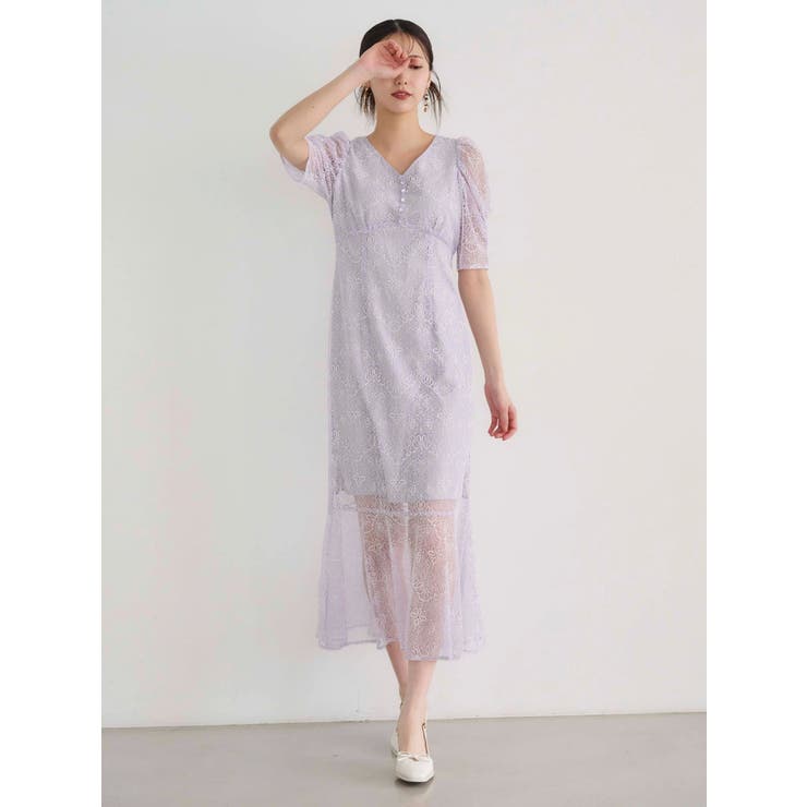 レースナローマーメイドワンピース | MERCURYDUO | 詳細画像5 