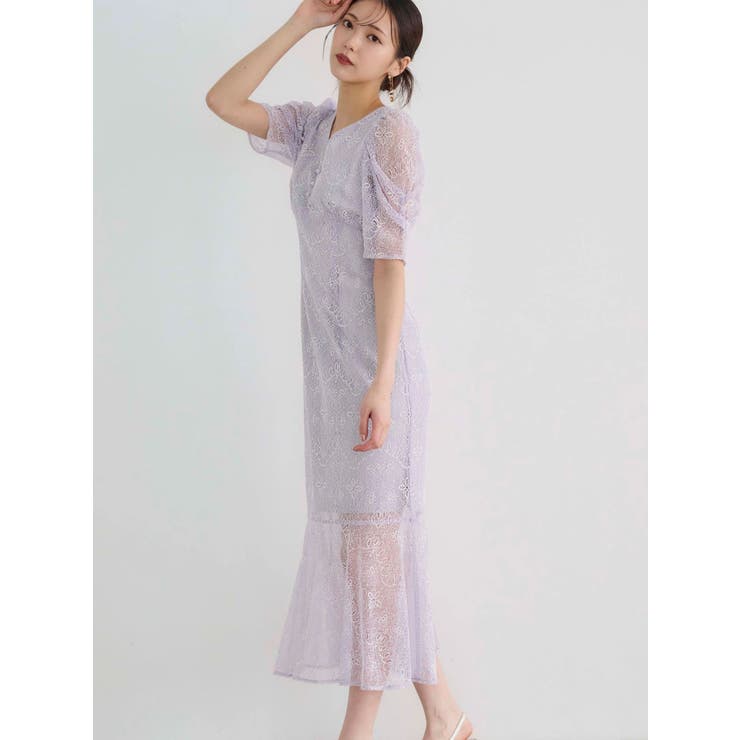 レースナローマーメイドワンピース | MERCURYDUO | 詳細画像6 