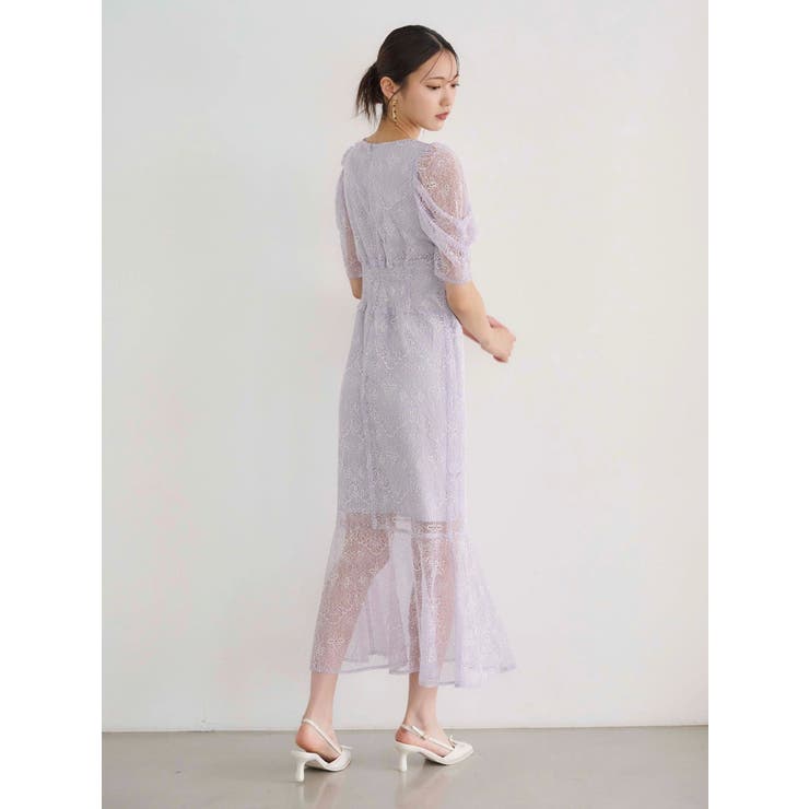 レースナローマーメイドワンピース | MERCURYDUO | 詳細画像8 