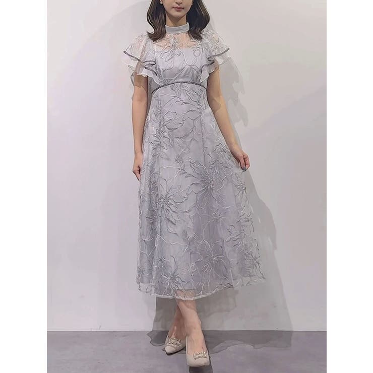 エンブロイダリーラッフルワンピース[品番：MKSW0066745]｜MERCURYDUO