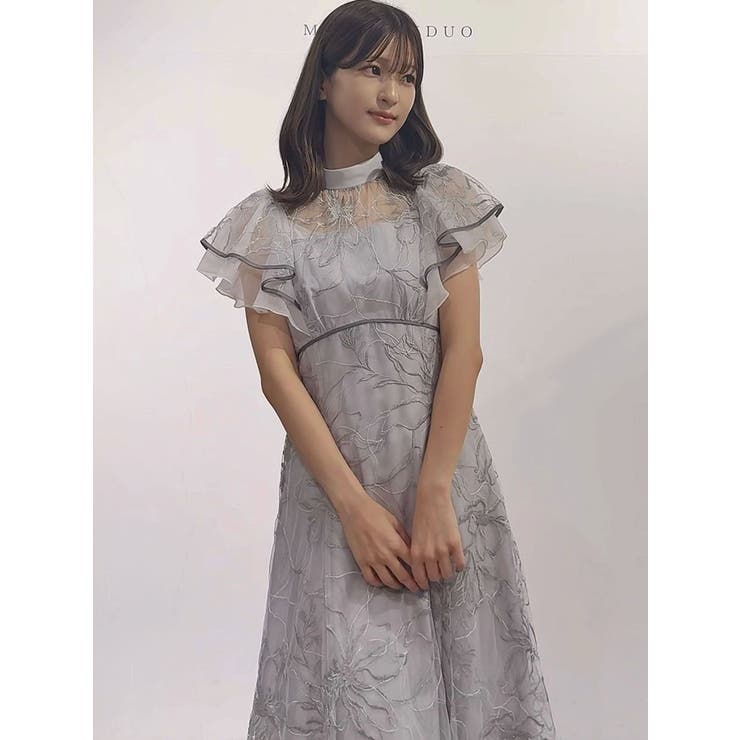 佳*K様 別珍マロリーワンピース　グレー 難あり メリージェニー merry jenny フリルカラーギャザーワンピース （グレー