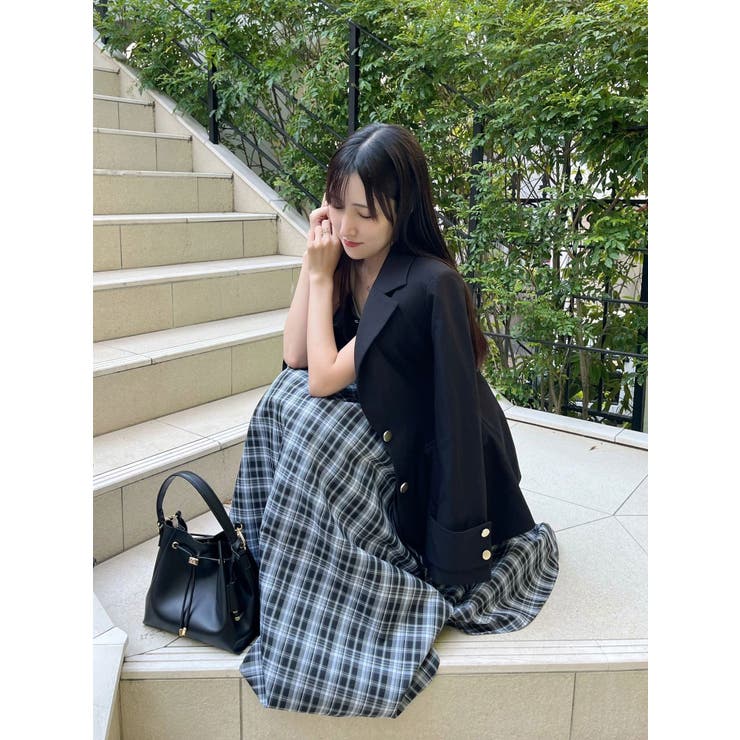 フェイクレザービスチェドッキングキャミワンピース | MERCURYDUO | 詳細画像13 