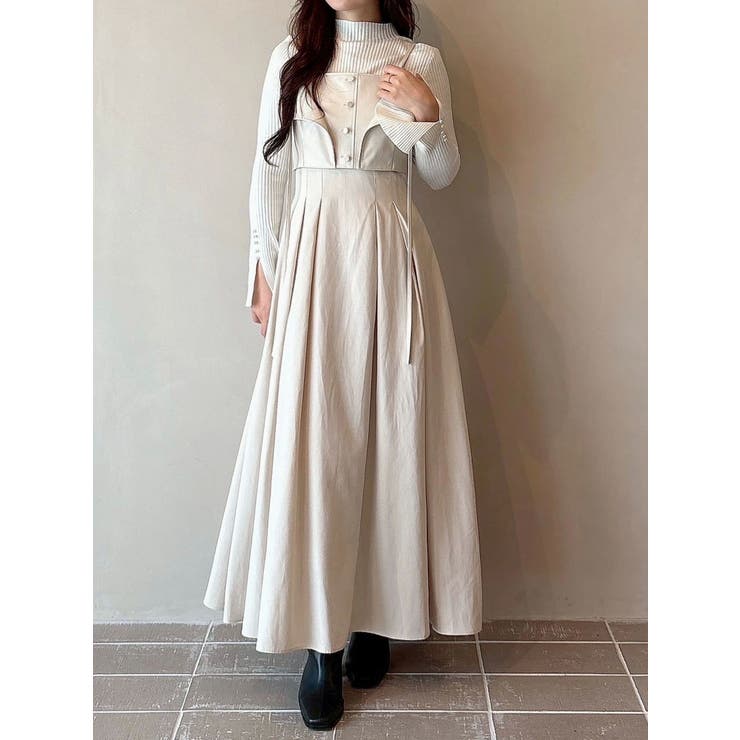 フェイクレザービスチェドッキングキャミワンピース | MERCURYDUO | 詳細画像14 