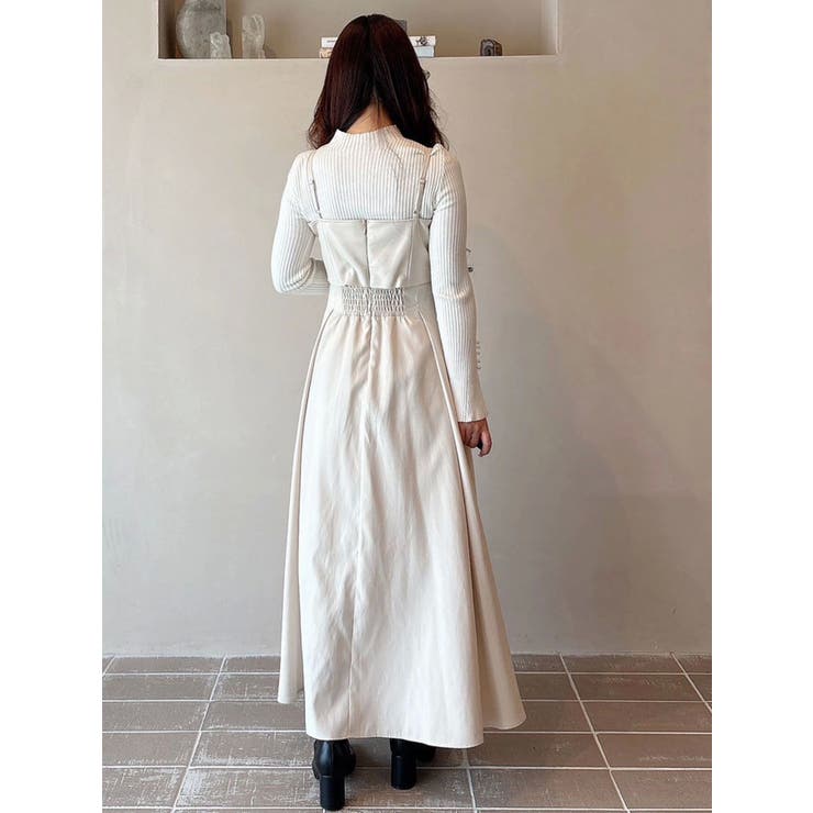 フェイクレザービスチェドッキングキャミワンピース | MERCURYDUO | 詳細画像16 