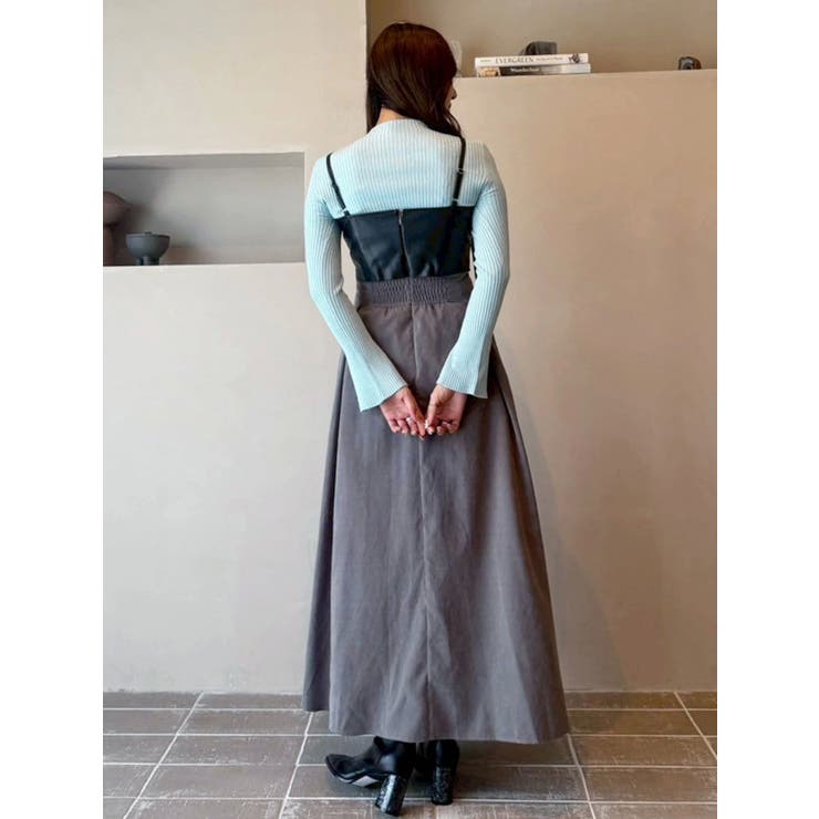 フェイクレザービスチェドッキングキャミワンピース | MERCURYDUO | 詳細画像19 