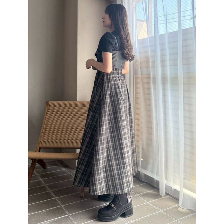 フェイクレザービスチェドッキングキャミワンピース | MERCURYDUO | 詳細画像28 