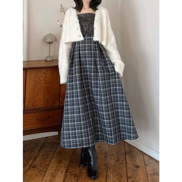 フェイクレザービスチェドッキングキャミワンピース | MERCURYDUO | 詳細画像31 