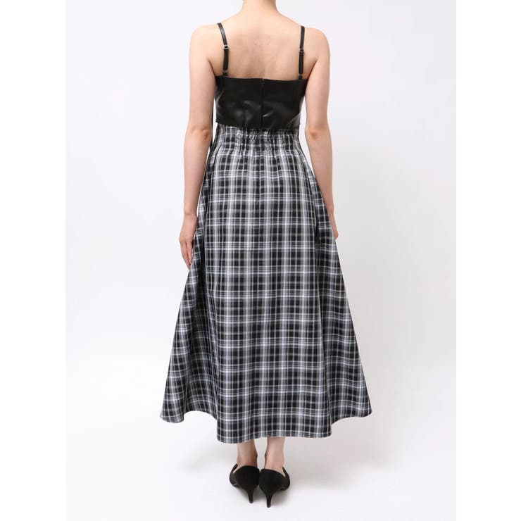 フェイクレザービスチェドッキングキャミワンピース | MERCURYDUO | 詳細画像44 