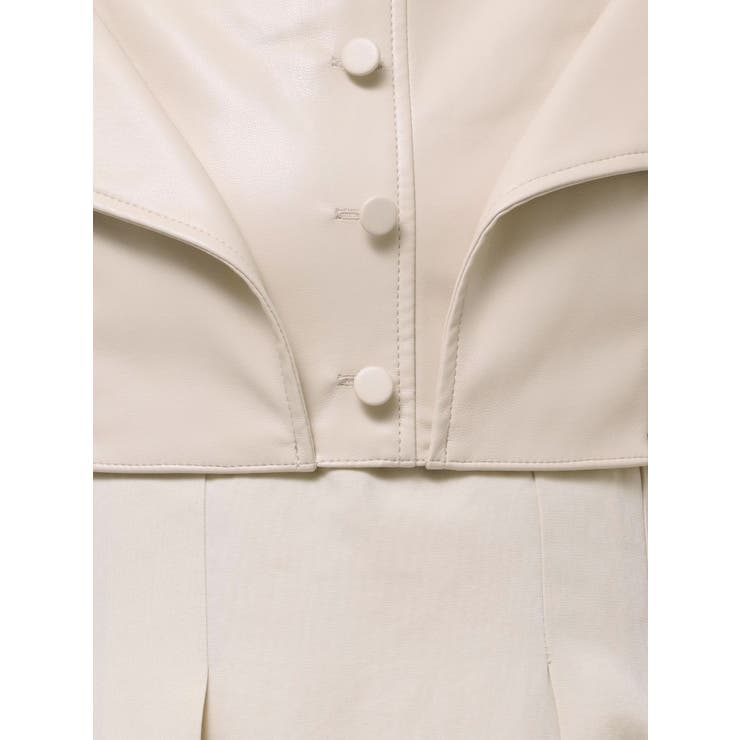 フェイクレザービスチェドッキングキャミワンピース | MERCURYDUO | 詳細画像50 