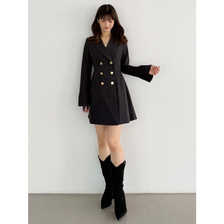 2WAYフィットアンドフレアジャケットワンピース[品番：MKSW0065903