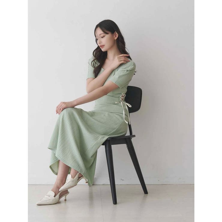 サイドレースアップカットワンピース | MERCURYDUO | 詳細画像4 