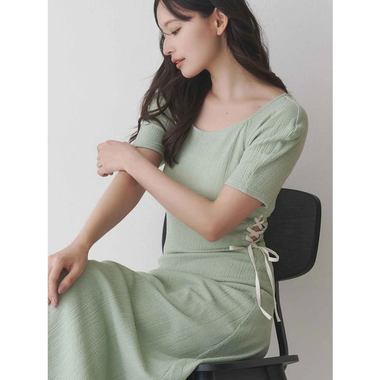 サイドレースアップカットワンピース | MERCURYDUO | 詳細画像5 