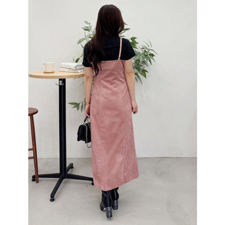 フェイクスエードアシメドレープキャミワンピース | MERCURYDUO | 詳細画像26 