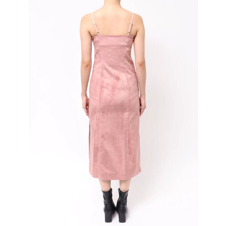 フェイクスエードアシメドレープキャミワンピース | MERCURYDUO | 詳細画像30 