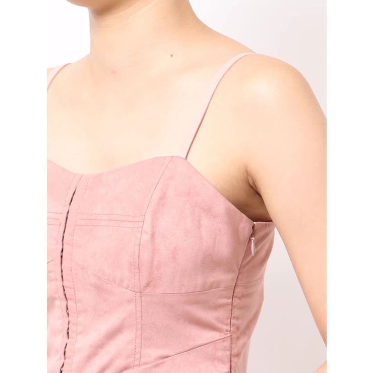 フェイクスエードアシメドレープキャミワンピース | MERCURYDUO | 詳細画像32 