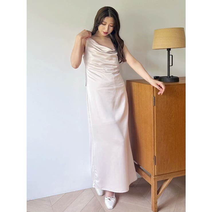 サテンキャミナローワンピース | MERCURYDUO | 詳細画像20 