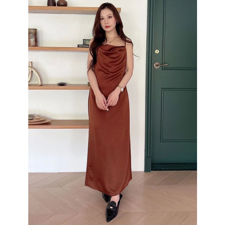 サテンキャミナローワンピース | MERCURYDUO | 詳細画像21 