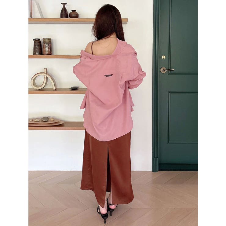 サテンキャミナローワンピース | MERCURYDUO | 詳細画像25 