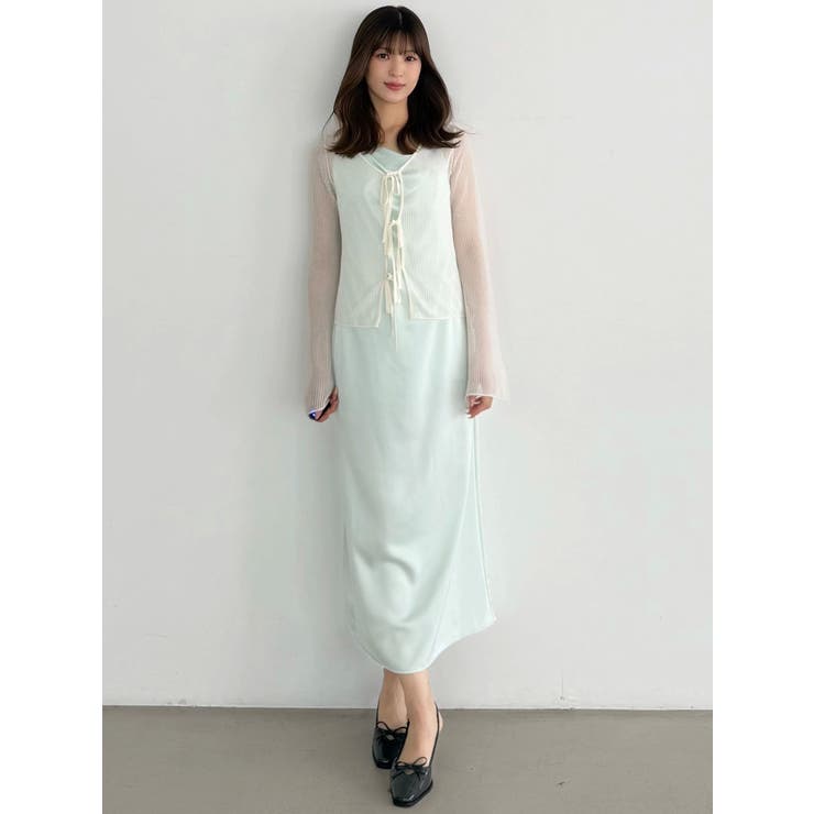 サテンキャミナローワンピース | MERCURYDUO | 詳細画像28 