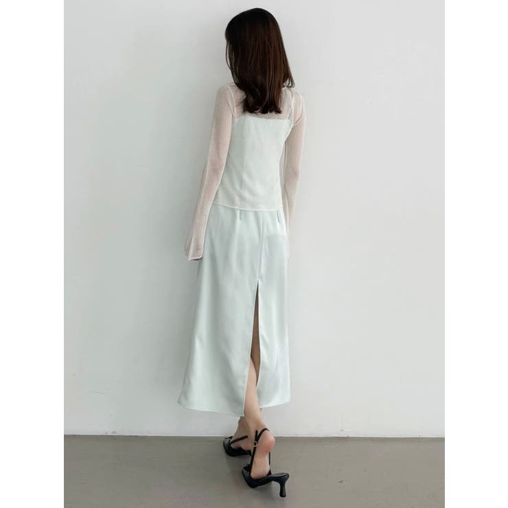 サテンキャミナローワンピース | MERCURYDUO | 詳細画像29 