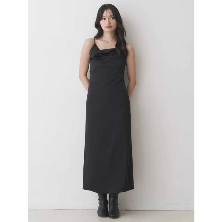 サテンキャミナローワンピース | MERCURYDUO | 詳細画像3 