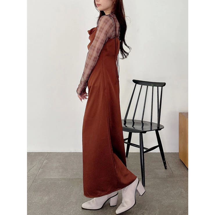 サテンキャミナローワンピース | MERCURYDUO | 詳細画像31 