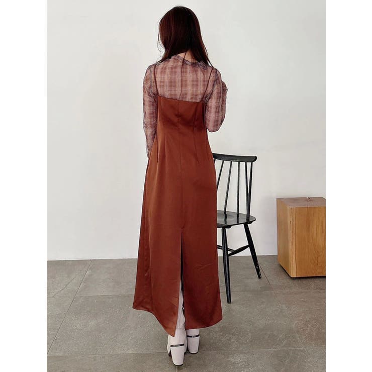 サテンキャミナローワンピース | MERCURYDUO | 詳細画像32 