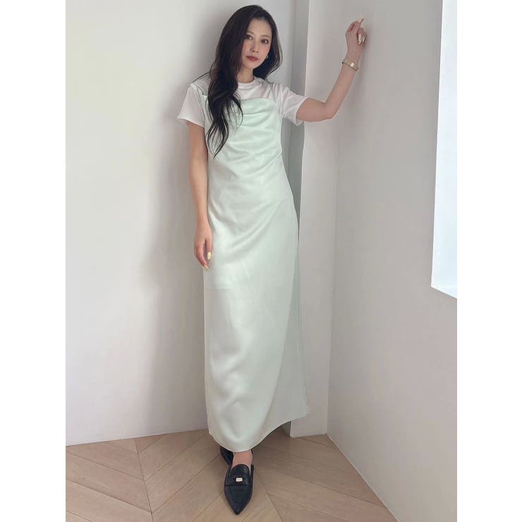 サテンキャミナローワンピース | MERCURYDUO | 詳細画像34 