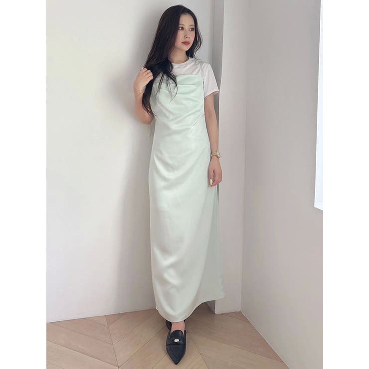 サテンキャミナローワンピース | MERCURYDUO | 詳細画像35 