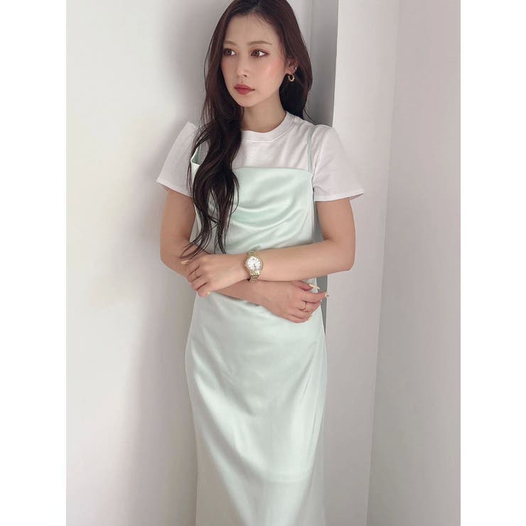 サテンキャミナローワンピース | MERCURYDUO | 詳細画像38 