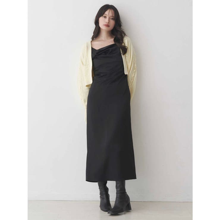 サテンキャミナローワンピース | MERCURYDUO | 詳細画像7 