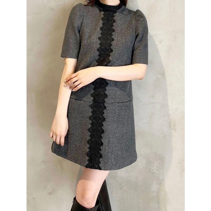 バイカラーレースミニワンピース | MERCURYDUO | 詳細画像26 