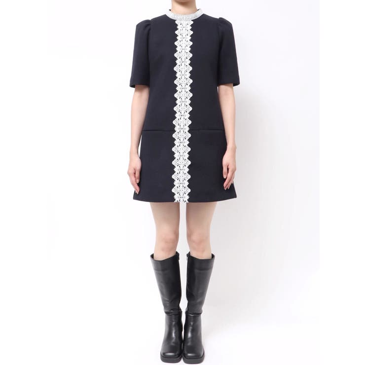 バイカラーレースミニワンピース | MERCURYDUO | 詳細画像50 