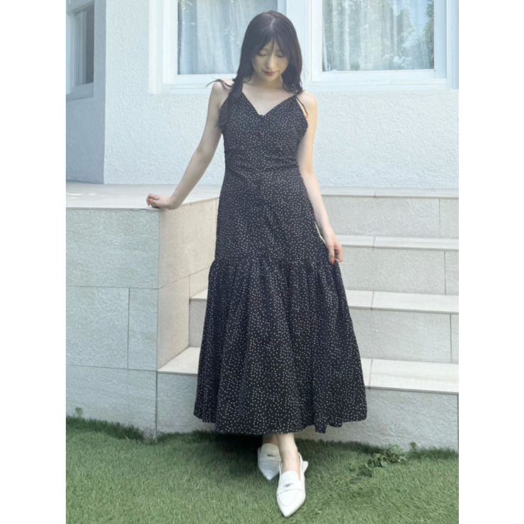 ドットプリントナローワンピース | MERCURYDUO | 詳細画像5 