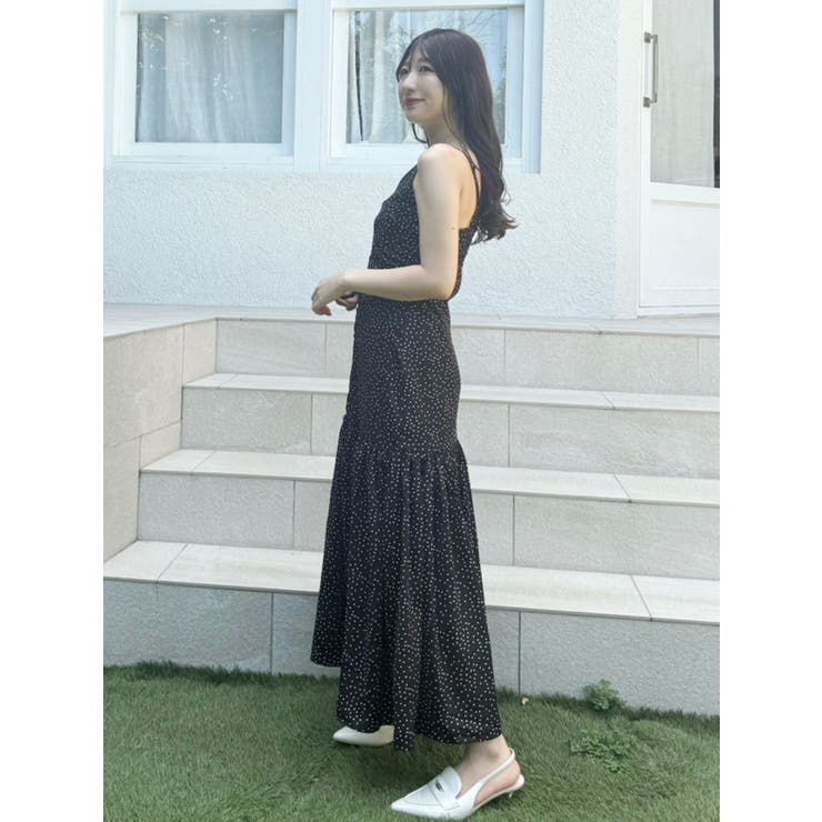 ドットプリントナローワンピース | MERCURYDUO | 詳細画像6 