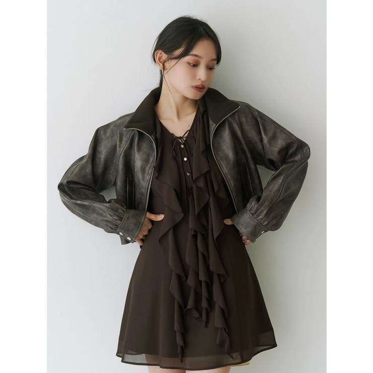 ラッフルフリルミニワンピース | MERCURYDUO | 詳細画像13 