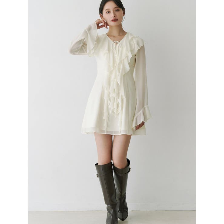 ラッフルフリルミニワンピース | MERCURYDUO | 詳細画像14 