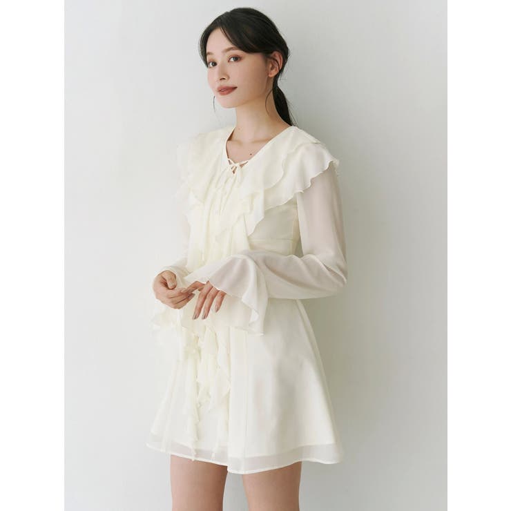 ラッフルフリルミニワンピース | MERCURYDUO | 詳細画像17 