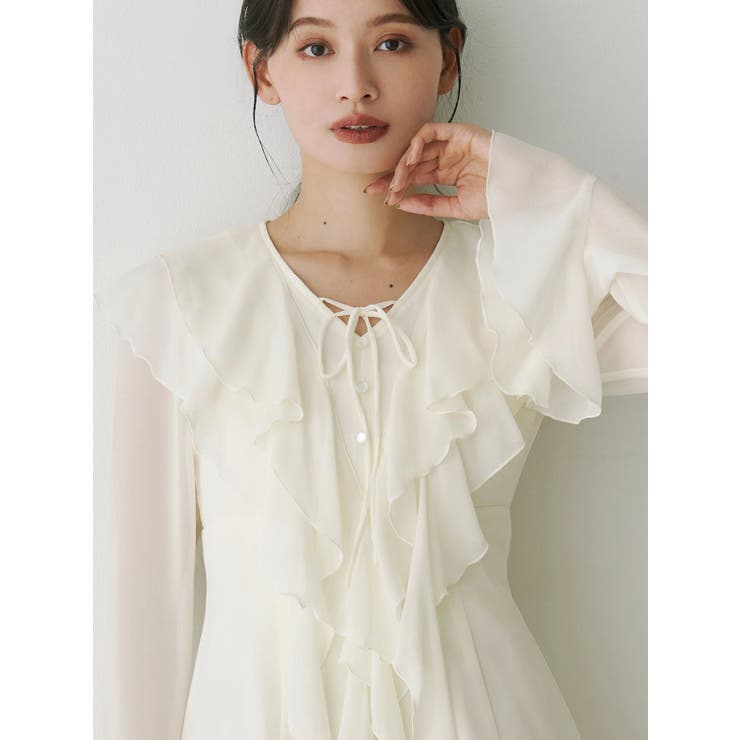 ラッフルフリルミニワンピース | MERCURYDUO | 詳細画像18 