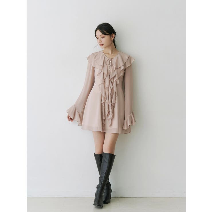 ラッフルフリルミニワンピース | MERCURYDUO | 詳細画像22 