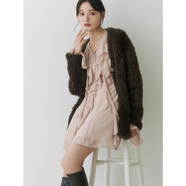 ラッフルフリルミニワンピース | MERCURYDUO | 詳細画像23 