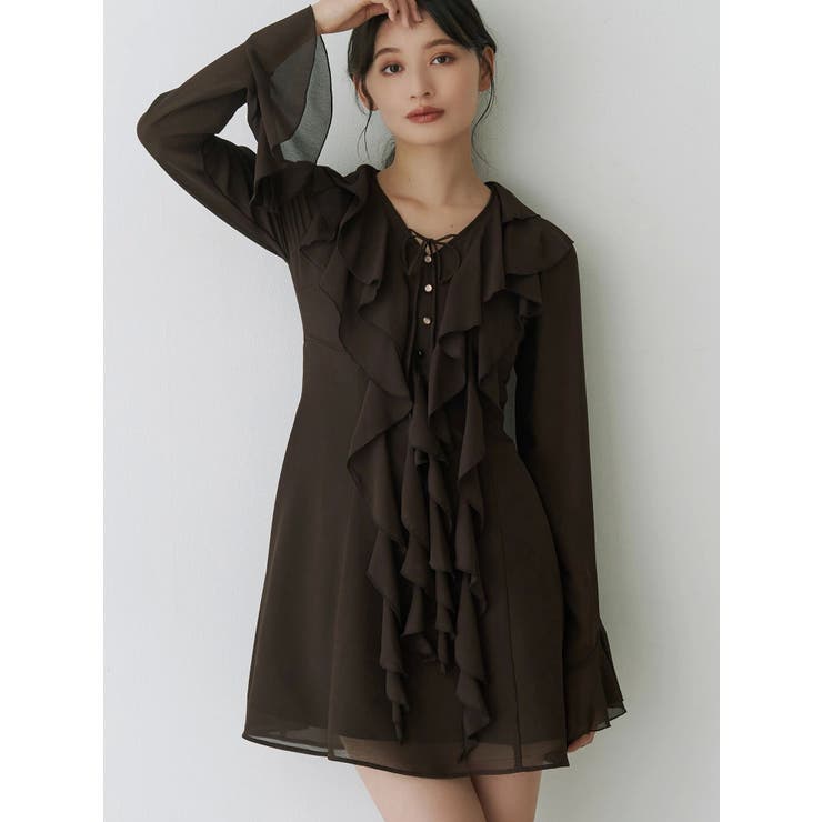 ラッフルフリルミニワンピース | MERCURYDUO | 詳細画像3 