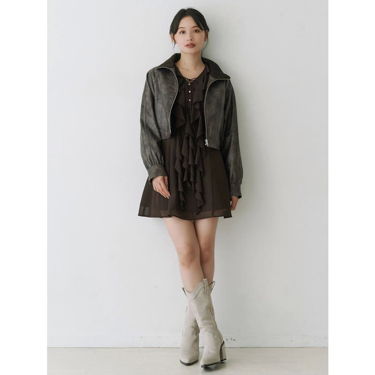 ラッフルフリルミニワンピース | MERCURYDUO | 詳細画像9 