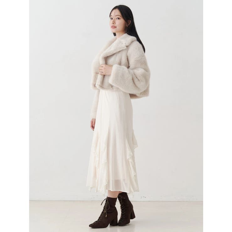 チュールラッフルヘムワンピース | MERCURYDUO | 詳細画像14 