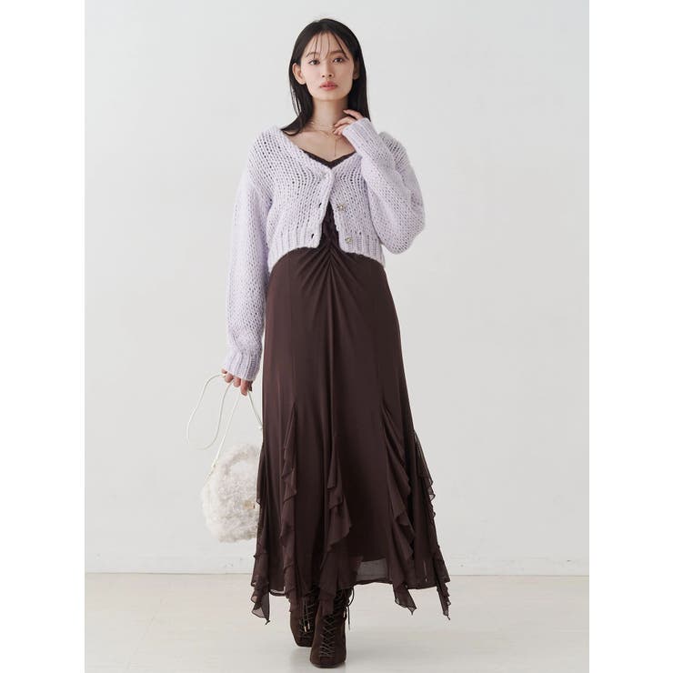 チュールラッフルヘムワンピース | MERCURYDUO | 詳細画像20 