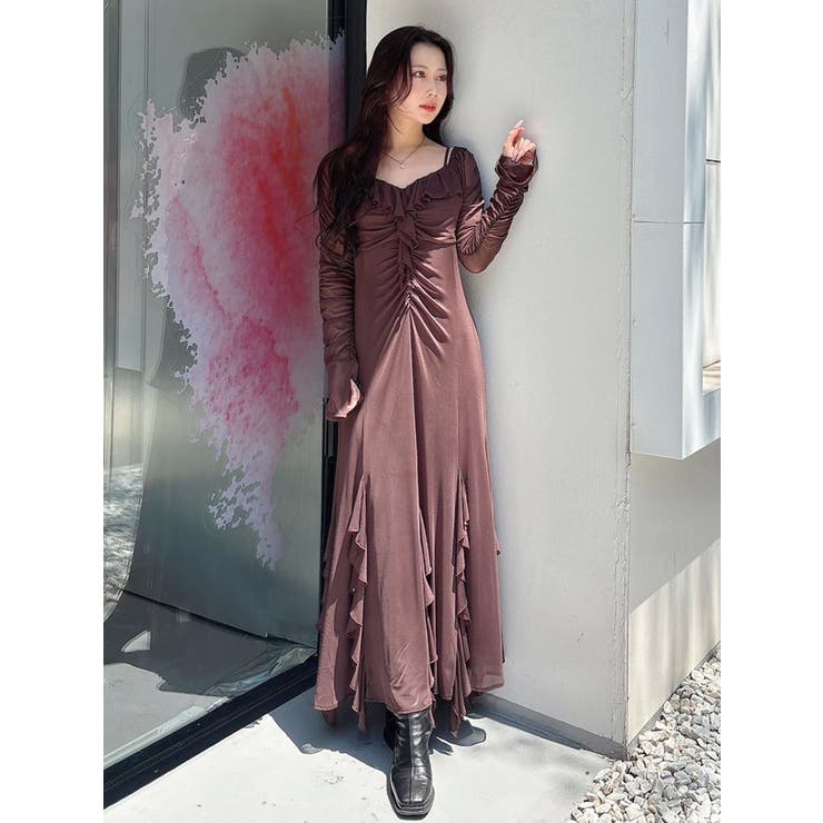 チュールラッフルヘムワンピース | MERCURYDUO | 詳細画像23 