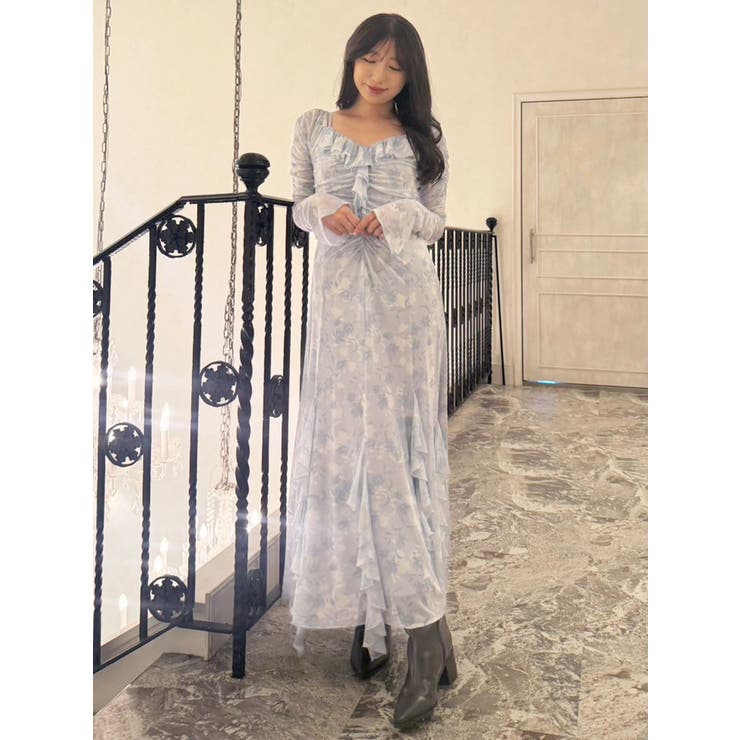 チュールラッフルヘムワンピース | MERCURYDUO | 詳細画像32 