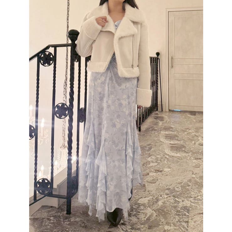 チュールラッフルヘムワンピース | MERCURYDUO | 詳細画像37 