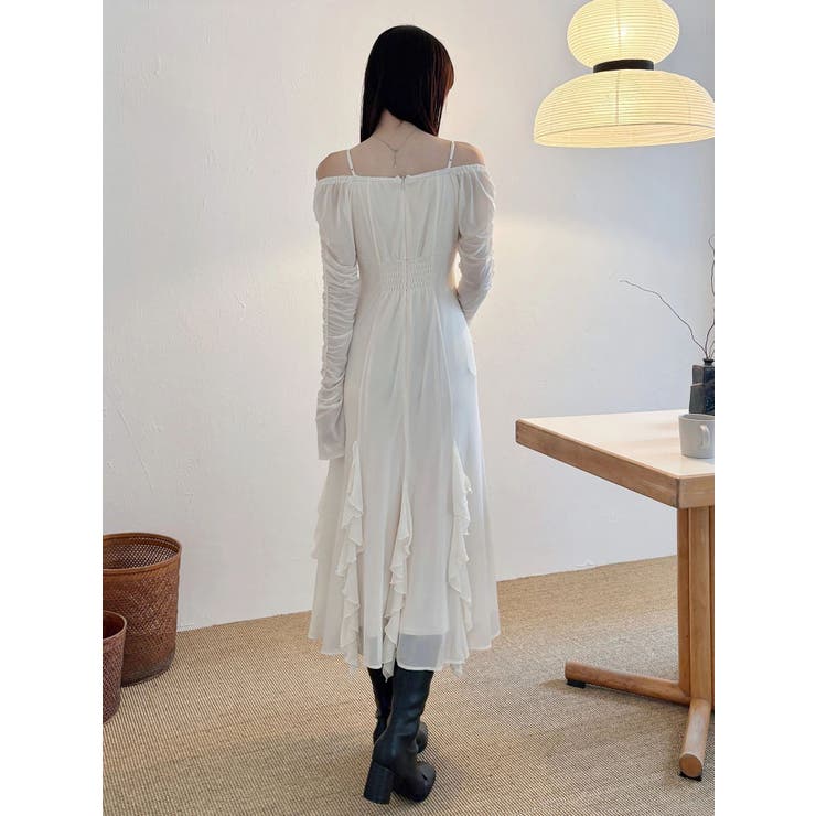 チュールラッフルヘムワンピース | MERCURYDUO | 詳細画像42 