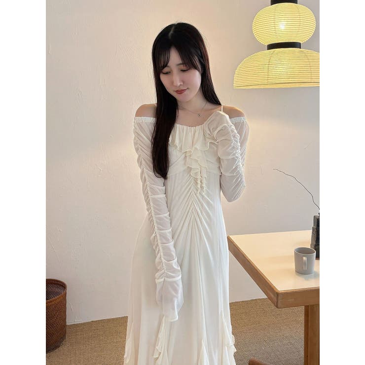 チュールラッフルヘムワンピース | MERCURYDUO | 詳細画像43 